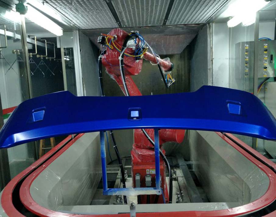汽車(chē)尾翼機(jī)器人自動(dòng)噴涂線