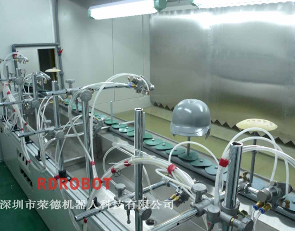 安全帽、頭盔自動噴涂設(shè)備