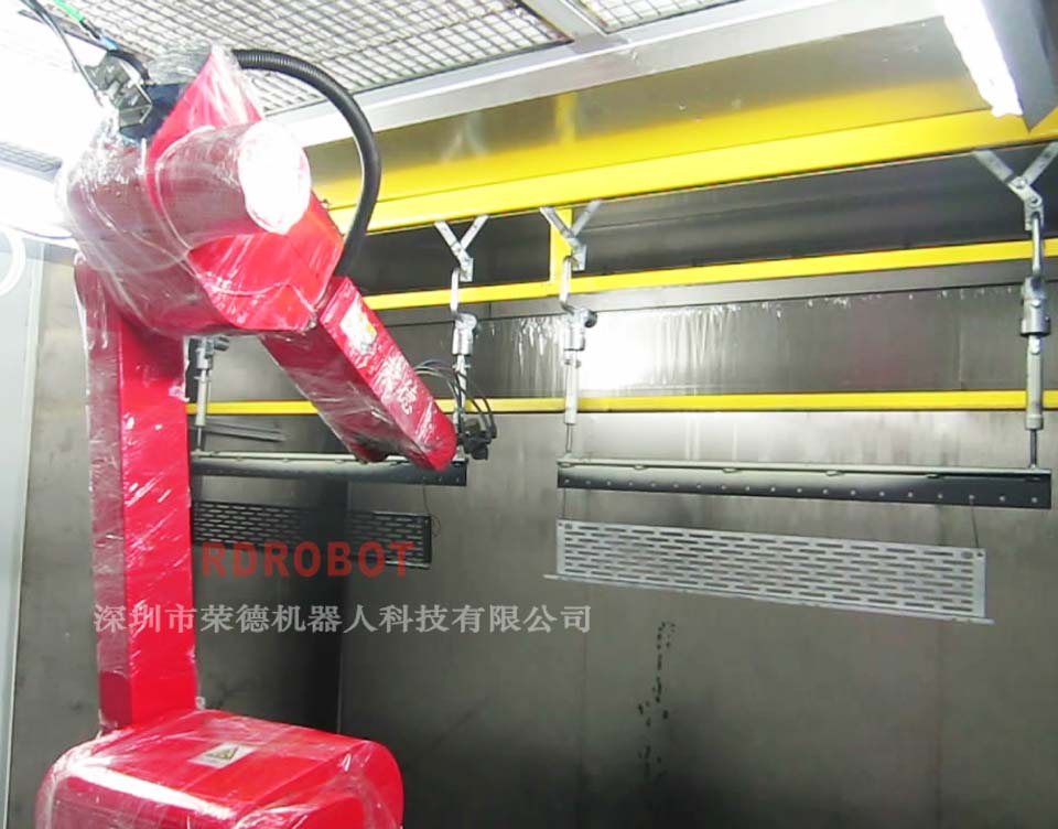 汽車(chē)散熱格噴涂機(jī)器人