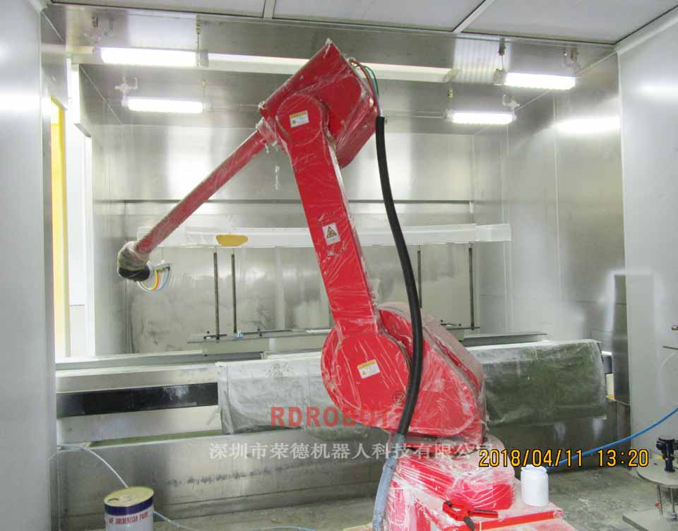高鐵門自動(dòng)噴漆機(jī)器人